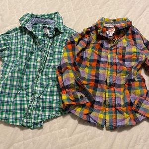 Boys long sleeve button down shirts